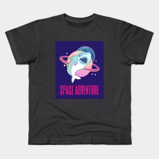 Space Adventure Shark Kids T-Shirt